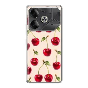 Чехлы с Фруктами для Tecno Pova 6 (VPrint) (Вишня)