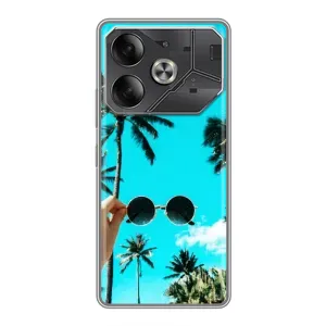 Силиконовый чехол с КАРТИНКАМИ лето для Tecno Pova 6 (AlphaPrint)