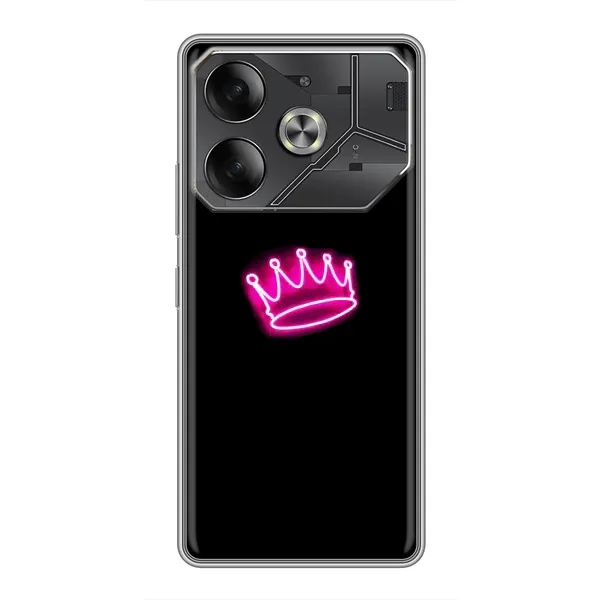 Чехол с принтом «Яркая корона» для TECNO Pova 6