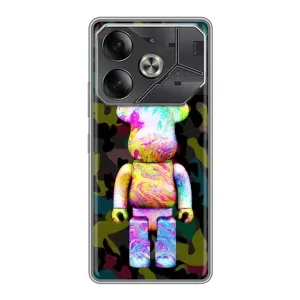 Чехлы для Tecno Pova 6 - Bearbrick Louis Vuitton (PREMIUMPrint) (Яркий Bearbrick)