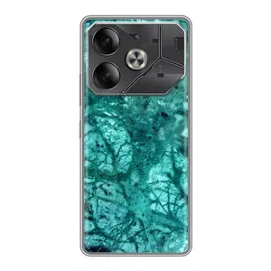 Мраморный чехол на Tecno Pova 6 (VPrint) (Зеленый мрамор)