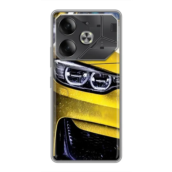 Чехол с принтом «Желтая машина» для TECNO Pova 6