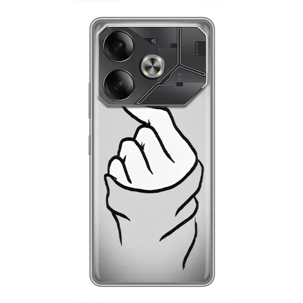 Чохол з принтом «Значок Love» для TECNO Pova 6