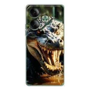 Чохол з картинкою 'Хижаки' для Tecno Pova 7 5G (Небезпечний крокодил)