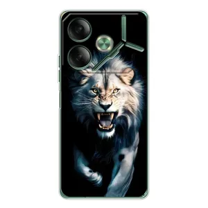Чохол з картинкою 'Хижаки' для Tecno Pova 7 5G (Лев у темряві)