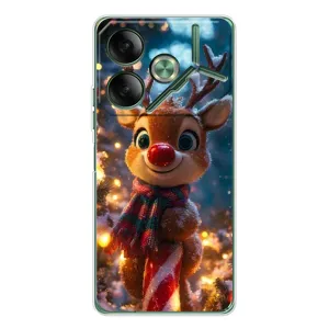 Чохол з принтом «Олень з шарфом» для TECNO Pova 7 5G