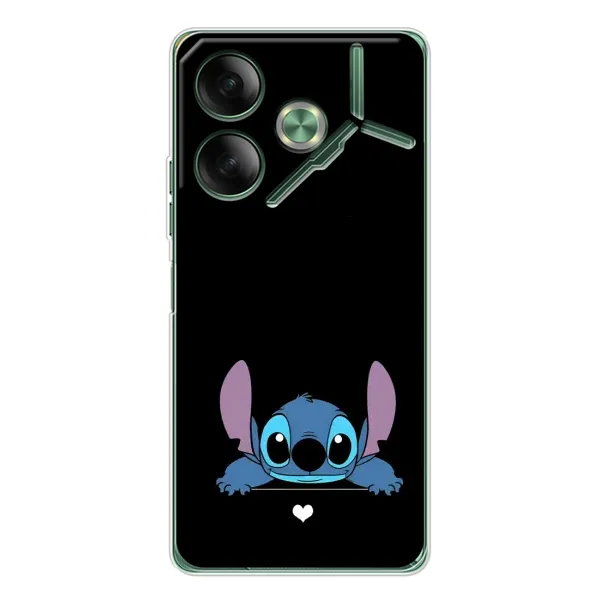 Чохол з принтом «Стіч на чорному» для TECNO Pova 7 5G