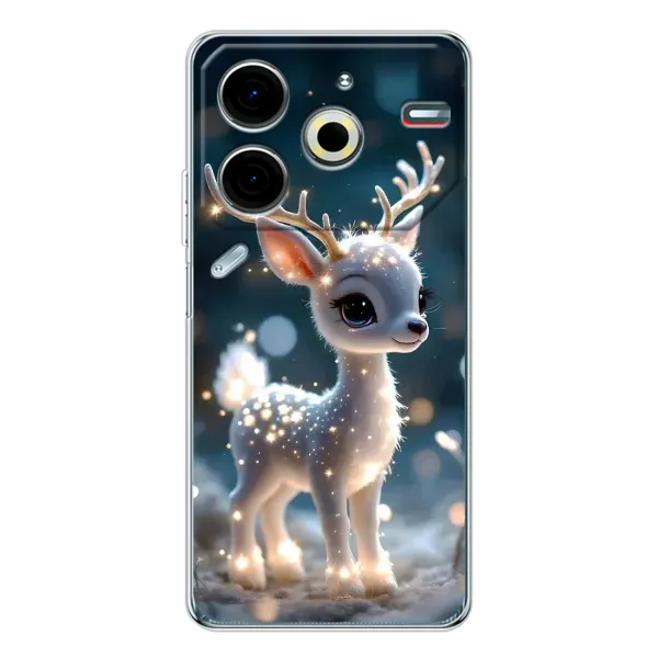 Чехол с принтом «Блестящий олененок» для TECNO Pova 7 Pro