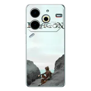Чехол как приручить дракона на Tecno Pova 7 Pro (Дракон лого)