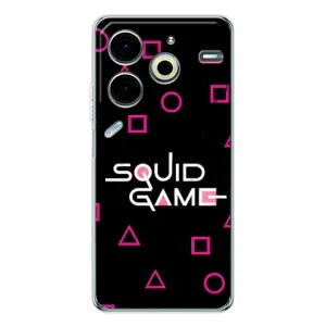 Чехол Гра в кальмара для Tecno Pova 7 Pro (Паттерн Игра кальмара)