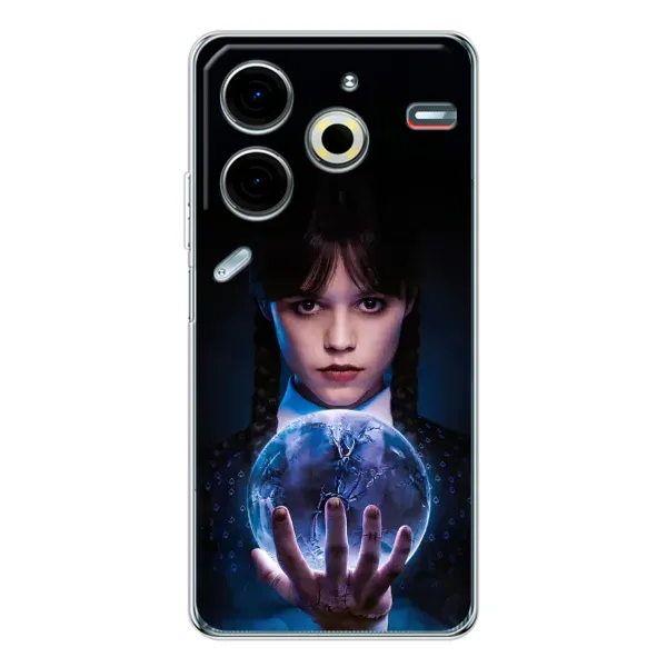 Чехол с принтом «Магическая сфера Уэнздей» для TECNO Pova 7 Pro