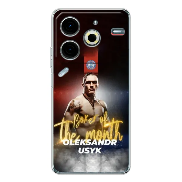 Чохол з принтом «Olexandr Usyk» для TECNO Pova 7 Pro