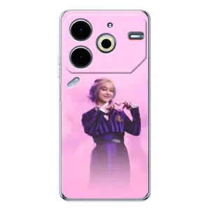 Чехол с дизайном Венздей 2 на Tecno Pova 7 Pro (Яркая Энид Уэнздей)