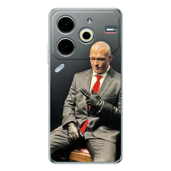 Чохол з принтом «Усик Hitman» для TECNO Pova 7 Pro