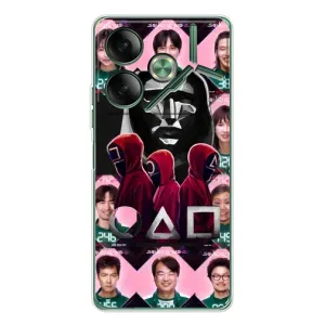 Чехол с принтом «Участники Игра кальмара» для TECNO Pova 7 Ultra