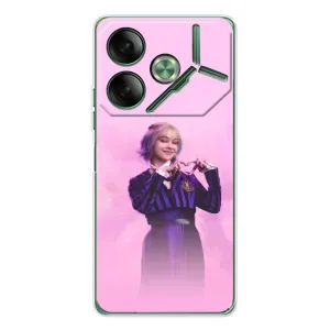 Чехол с дизайном Венздей 2 на Tecno Pova 7 Ultra (Яркая Энид Уэнздей)
