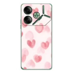 Чехол с принтом «Розовые сердечки» для TECNO Pova 7 Ultra