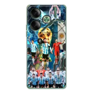 Чехлы Месси для Tecno Pova 7 (AlphaPrint) (Аргентина Месси)