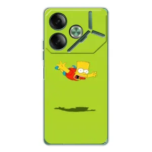Чехол с Симпсонами для Tecno Pova 7 (VPrint)