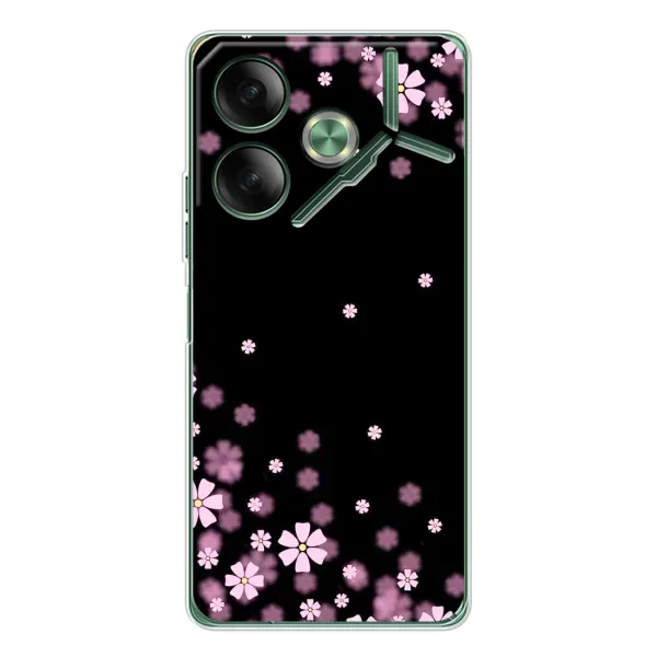 Чохол з принтом «Квіти маленькі» для TECNO Pova 7
