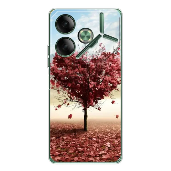 Чехол с принтом «Дерево сердце» для TECNO Pova 7