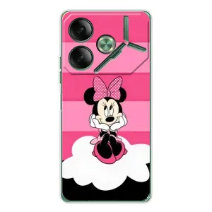 Эксклюзивный чехол для Tecno Pova 7 (AlphaPrint - Мультяшные) (Девочка Maus)