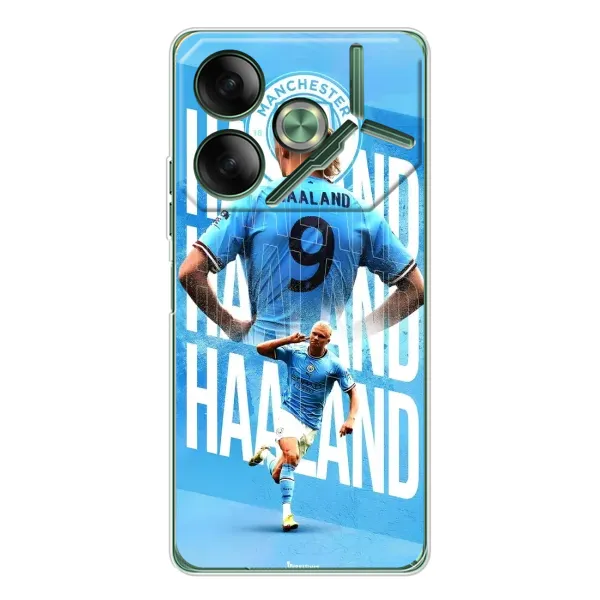 Чохол з принтом «Erling Haaland» для TECNO Pova 7 Чохол з принтом «Erling Haaland» для TECNO Pova 7