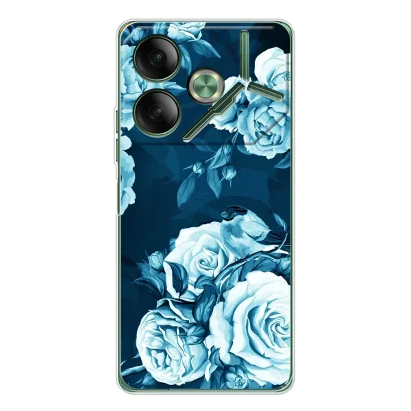 Чохол з принтом «Блактині бутони» для TECNO Pova 7