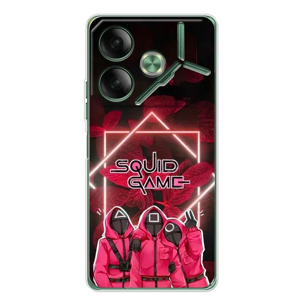 Чехол с принтом «Охранники Игра кальмара» для TECNO Pova 7 Чехол с принтом «Охранники Игра кальмара» для TECNO Pova 7