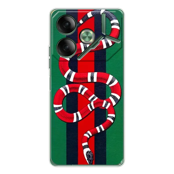 Чохол з принтом «Gucci змія» для TECNO Pova 7