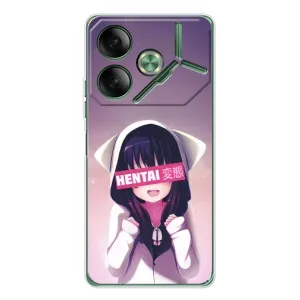 Чехлы Персонажи Аниме Наруто для Tecno Pova 7 (AlphaPrint) (Hentai chan)
