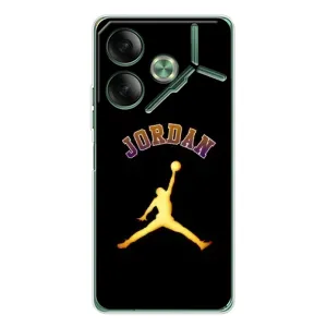 Чехлы для Tecno Pova 7 - с картинкой JORDAN (AlphaPrint) (Jordan Gold)