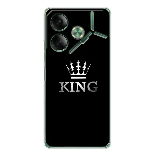 Чехол с принтом «KING» для TECNO Pova 7