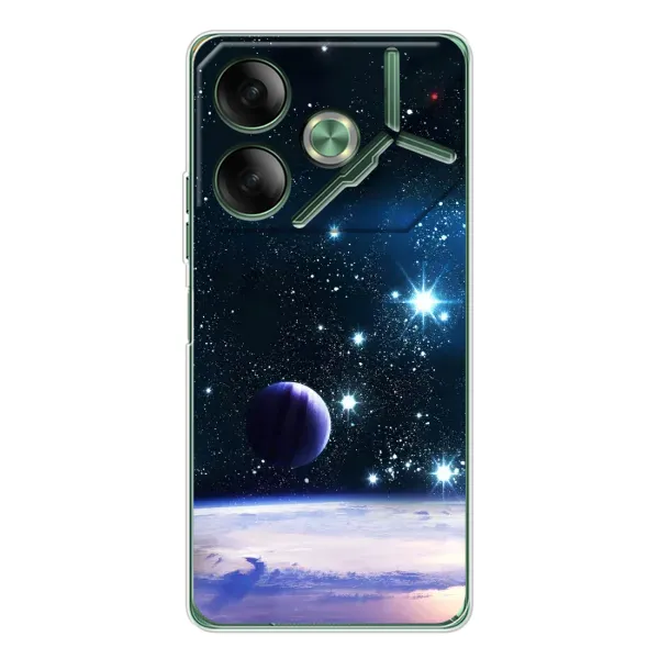 Чехол с принтом «Космический вид» для TECNO Pova 7
