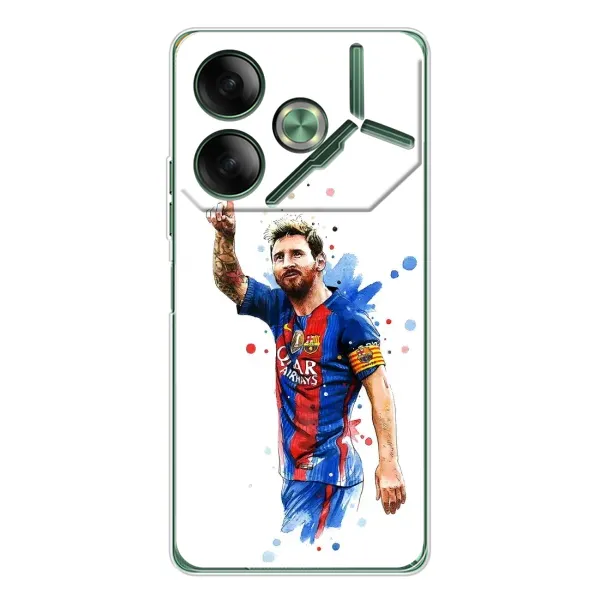 Чехол с принтом «Лео Месси» для TECNO Pova 7