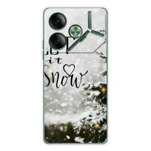 Новорічні, Святкові Чохли для Tecno Pova 7 - 2024 год (Let it snow)