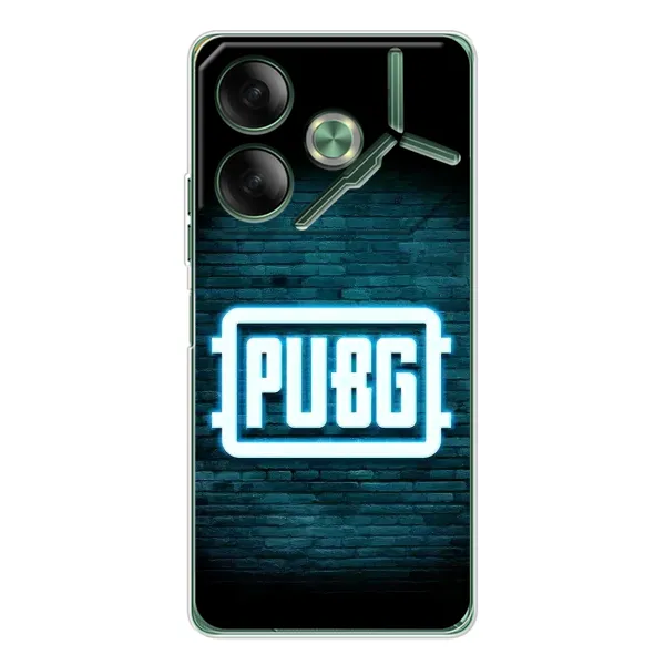 Чохол з принтом «Лого PUBG» для TECNO Pova 7
