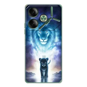 Чохол з картинкою ЛЕВ для Tecno Pova 7 (VPrint) (Маленький лев)