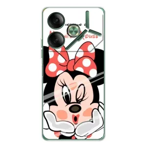 Эксклюзивный чехол для Tecno Pova 7 (AlphaPrint - Мультяшные) (Маус Минни)