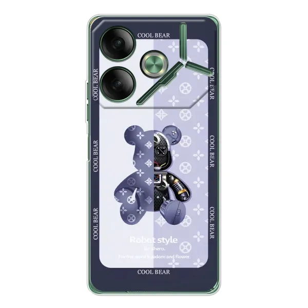 Чохол з принтом «Медведик LV» для TECNO Pova 7