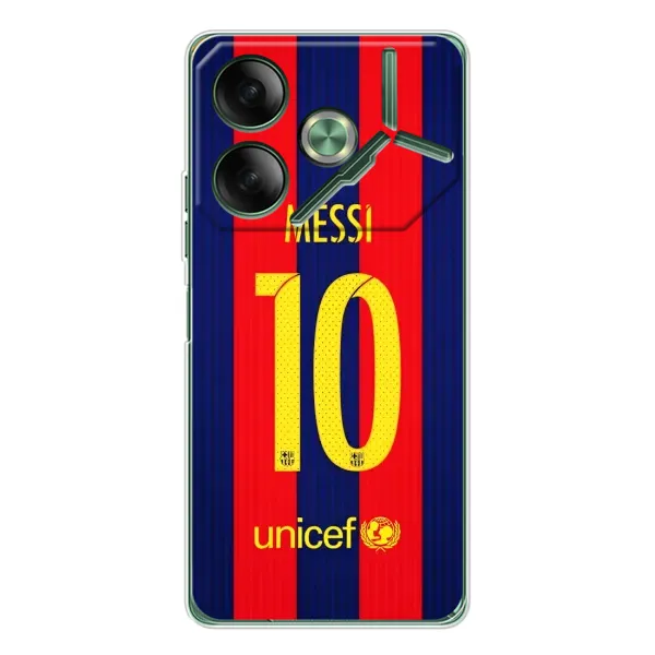 Чехол с принтом «Messi Barca 10» для TECNO Pova 7