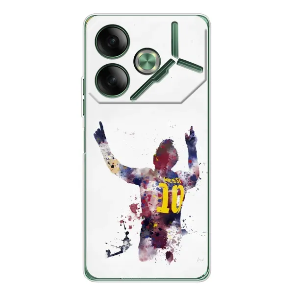 Чехол с принтом «Messi Barca» для TECNO Pova 7