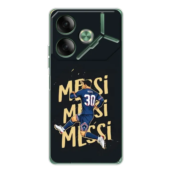 Чехол с принтом «Messi ПСЖ» для TECNO Pova 7