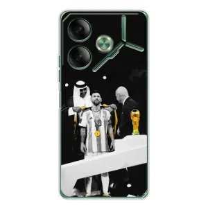 Чехлы для Tecno Pova 7 (Leo чемпион) (AlphaPrint) (Месси в накидке)