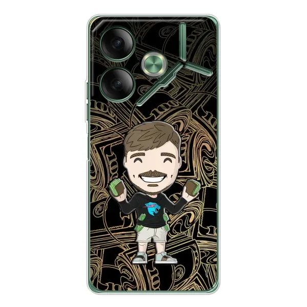 Чехол с принтом «Mister Beast» для TECNO Pova 7