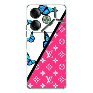 Бренднові Чохли для Tecno Pova 7 - (PREMIUMPrint) (Мода LV)
