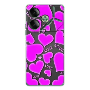 Чехлы для любимой на Пова 7 (VPrint) (Pink hearts)
