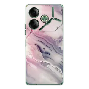 Мраморный чехол на Tecno Pova 7 (VPrint) (Пурпурный Мрамор)