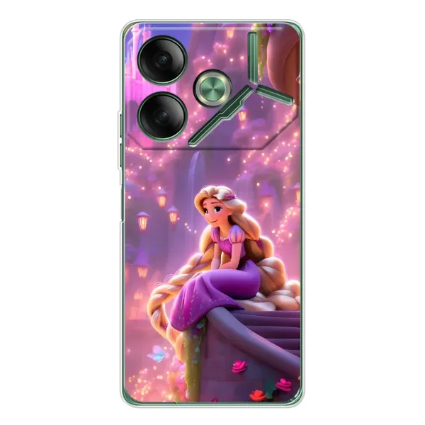 Чехол с принтом «Рапунцель в замке» для TECNO Pova 7