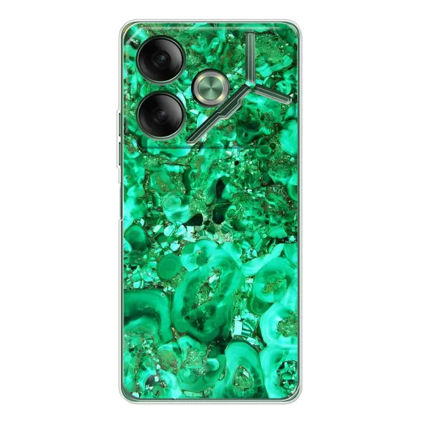 Чехол с принтом «Салатный Мрамор» для TECNO Pova 7
